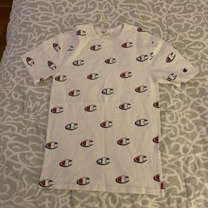 Unisex Champion White Short Sleeve Tee!!